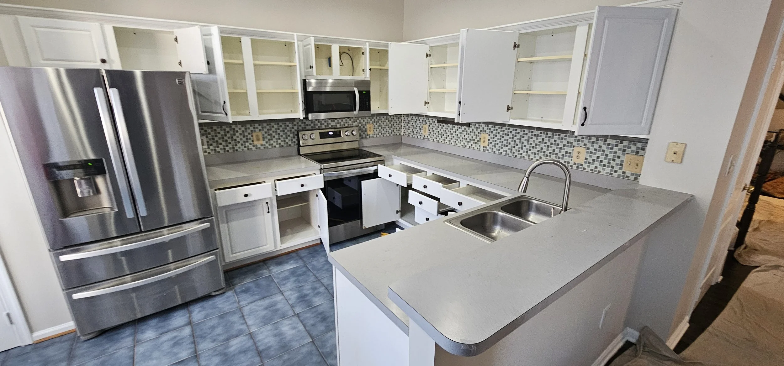 Kitchen mid-construction